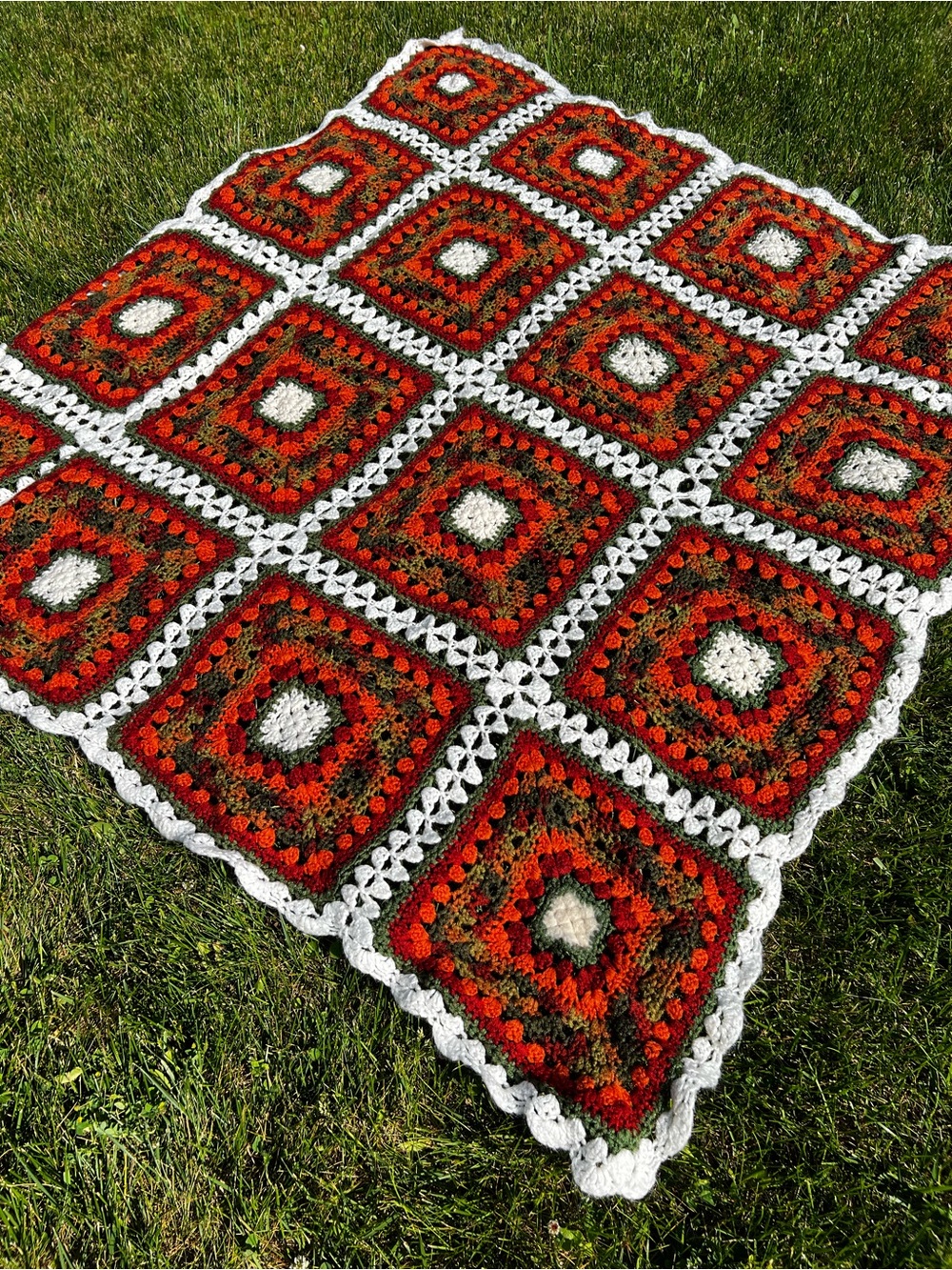Vintage Cottagecore Handmade Afghan
